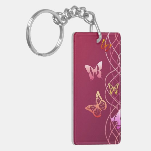 蝶 キーホルダー (正面左)