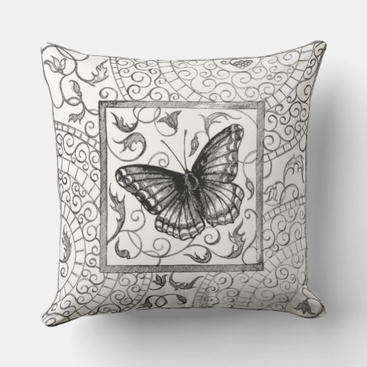 蝶 クッション (裏面)