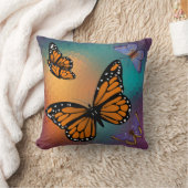 蝶 クッション (ブランケット)