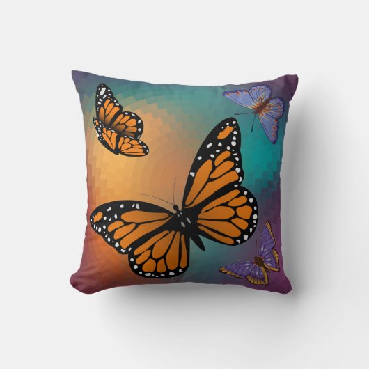 蝶 クッション (正面)