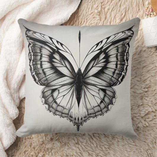 蝶 クッション (ブランケット)