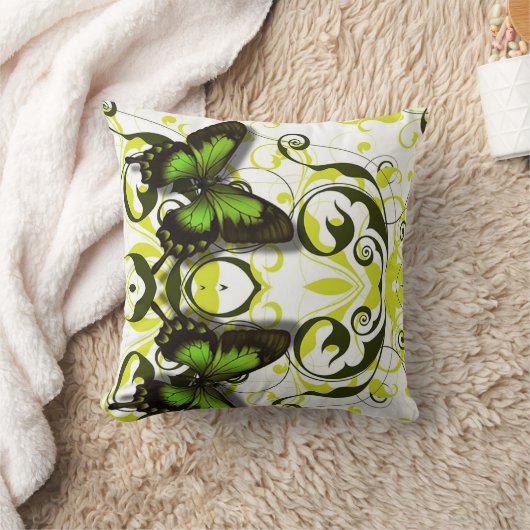 蝶 クッション (ブランケット)