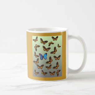 蝶 コーヒーマグカップ