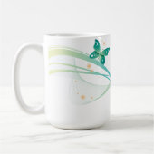 蝶 コーヒーマグカップ (左)