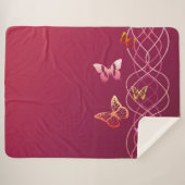蝶 シェルパブランケット (正面(横))