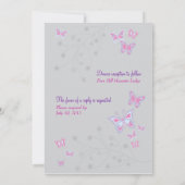 蝶(シッククール)招待状 招待状 (裏面)