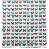 蝶 シャワーカーテン (正面)