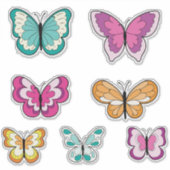 蝶 シール (正面)