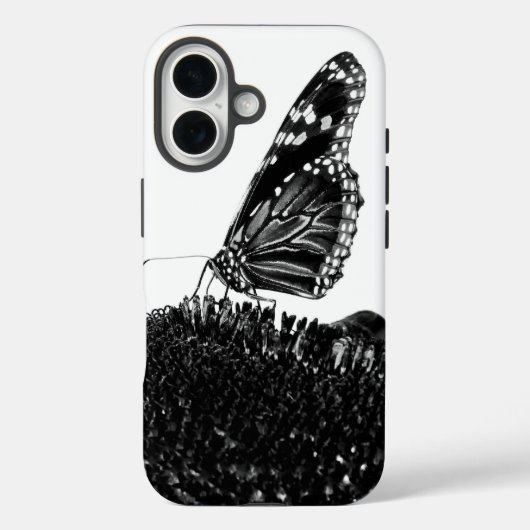蝶 シー ブラック Case-Mate iPhoneケース (裏面)