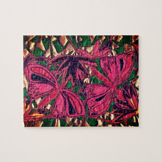 蝶 ジグソーパズル (横)