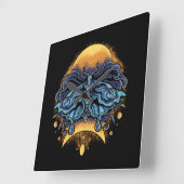 蝶 スクエア壁時計 (傾斜)