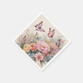 蝶 スタンダードカクテルナプキン (角)