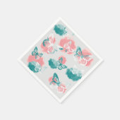 蝶 スタンダードカクテルナプキン (角)