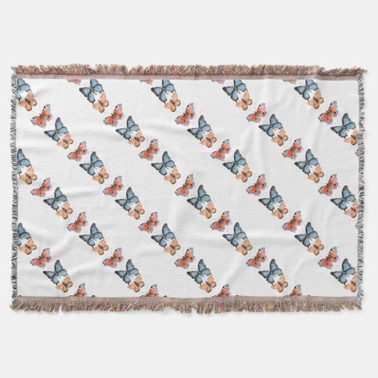 蝶 スローブランケット (正面)