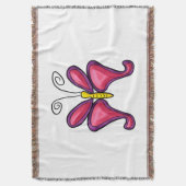 蝶 スローブランケット (正面縦)