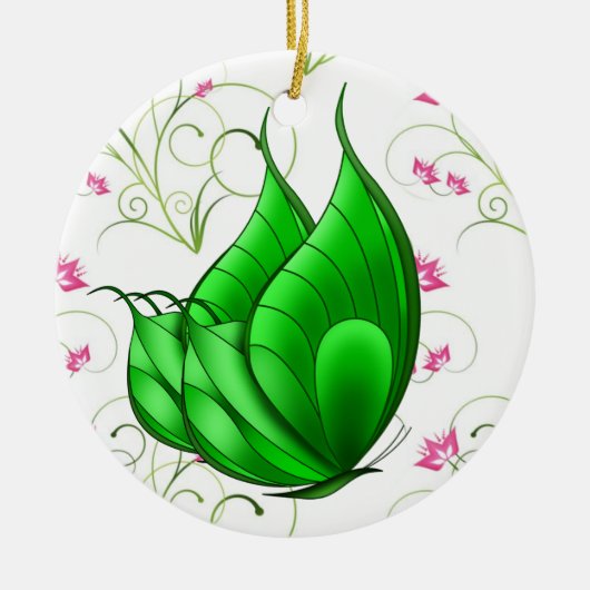 蝶 セラミックオーナメント (正面)