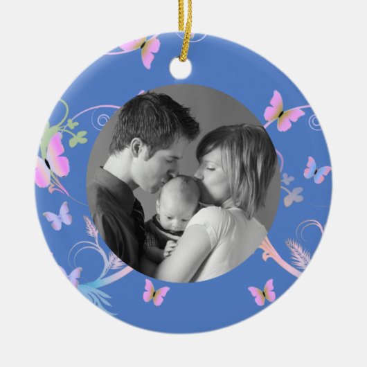 蝶 セラミックオーナメント (正面)