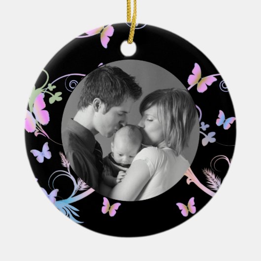 蝶 セラミックオーナメント (正面)