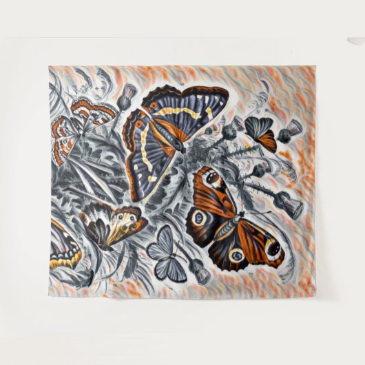 蝶 タペストリー (正面(横))