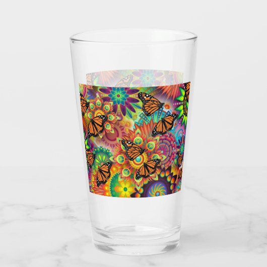 蝶 タンブラーグラス (裏面)