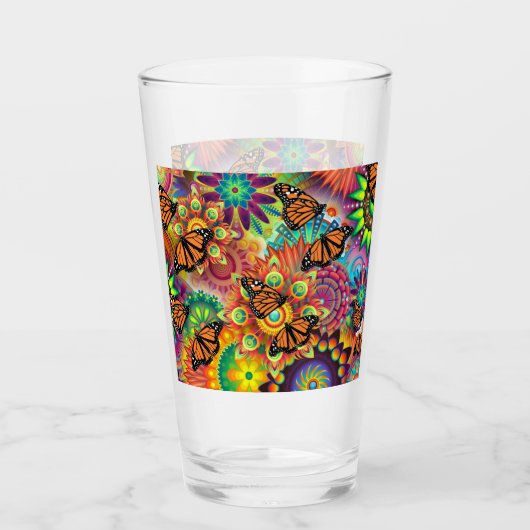 蝶 タンブラーグラス (正面)
