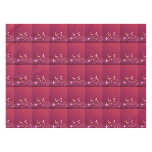 蝶 テーブルクロス (正面(横))