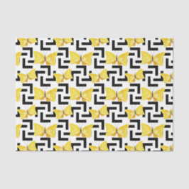 蝶(デザイン34黄色/オレンジ系) 薄葉紙