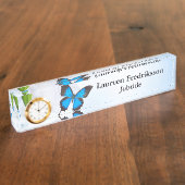 蝶 デスクネームプレート (側面)