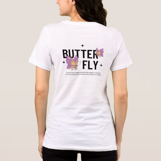 蝶 トライブレンドTシャツ (裏面)