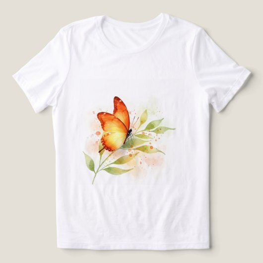蝶 トライブレンドTシャツ (デザイン正面)