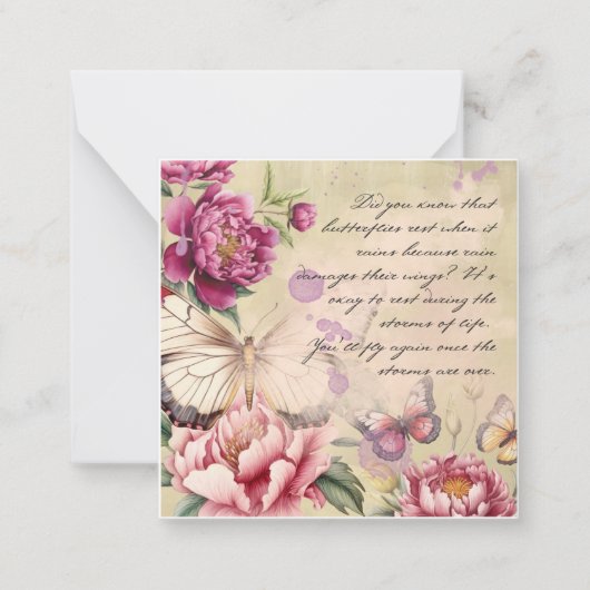 蝶 ノートカード (正面)