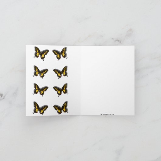 蝶 ノートカード (内部)
