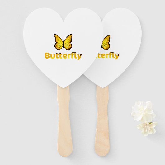 蝶 ハンドファン (正面&裏面)