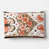 蝶、ハート、花 アクセサリーポーチ (裏面)