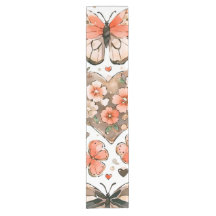 蝶、ハート、花