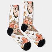 蝶、ハート、花 ソックス (右)