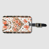 蝶、ハート、花 ラゲッジタグ (正面横)