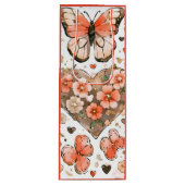 蝶、ハート、花 ワインギフトバッグ (正面)