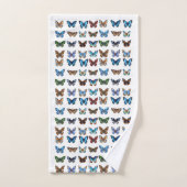 蝶 バスタオルセット (ハンドタオル)