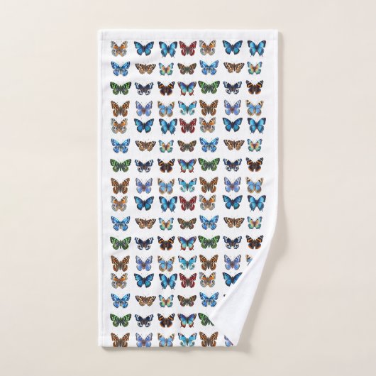 蝶 バスタオルセット (ハンドタオル)