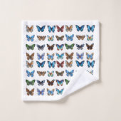 蝶 バスタオルセット (ウォッシュタオル)