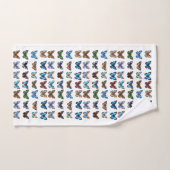 蝶 バスタオルセット (ハンドタオル)