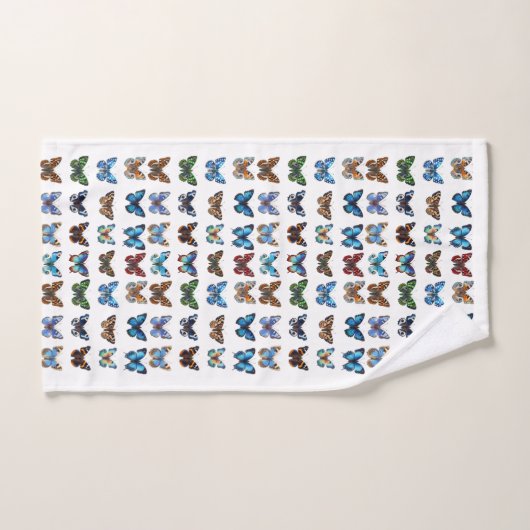 蝶 バスタオルセット (ハンドタオル)