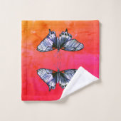 蝶 バスタオルセット (ウォッシュタオル)