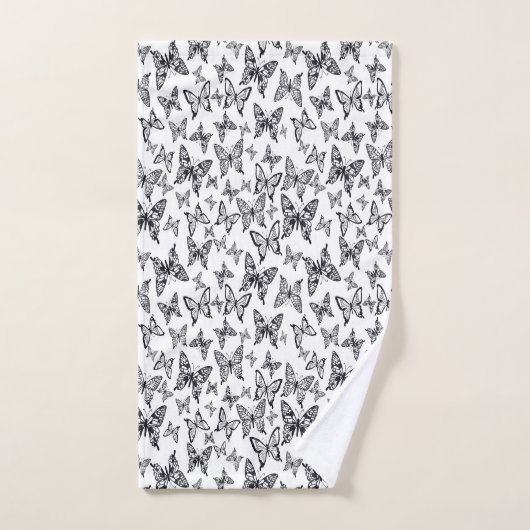蝶 バスタオルセット (ハンドタオル)