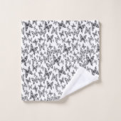 蝶 バスタオルセット (ウォッシュタオル)