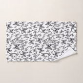 蝶 バスタオルセット (ハンドタオル)