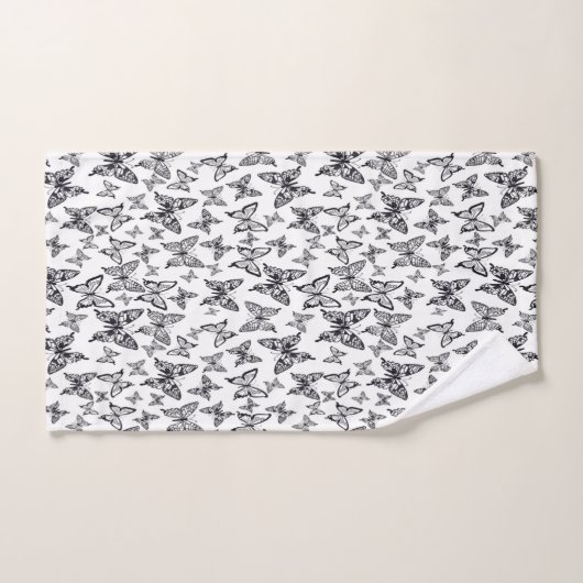 蝶 バスタオルセット (ハンドタオル)