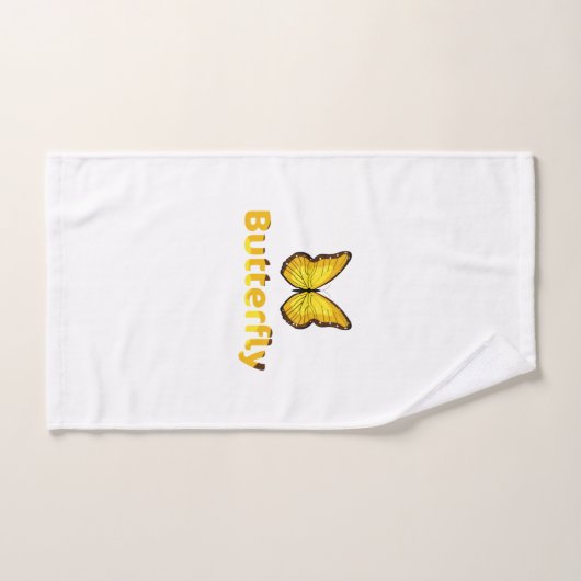 蝶 バスタオルセット (ハンドタオル)