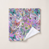 蝶 バスタオルセット (ウォッシュタオル)